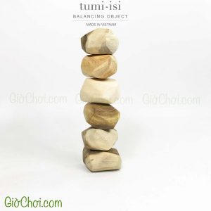 Giờ Chơi - Time to Play: Bộ khối gỗ cân bằng Tumi-isi màu gỗ tự nhiên