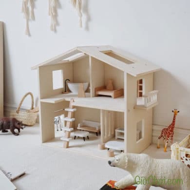 Nhà búp bê wooden dollhouse