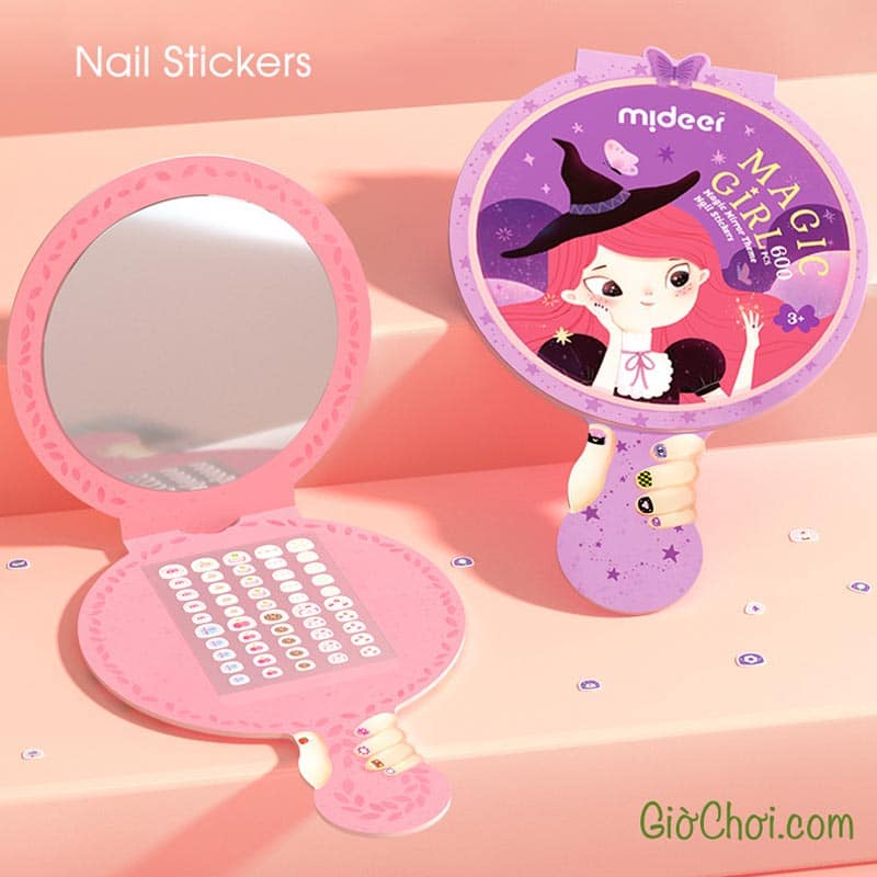 nail stickers mideer miếng dán móng tay bộ 600 miếng magic mirror theme
