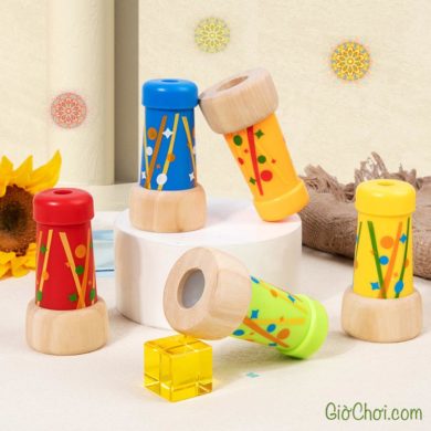 đồ chơi kính vạn hoa mini bằng gỗ