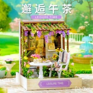 bộ lắp ráp nhà búp bê dollhouse DIY Corner of Happiness