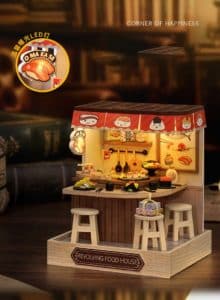 bộ lắp ráp nhà búp bê dollhouse DIY Corner of Happiness