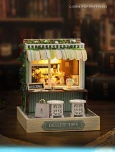 bộ lắp ráp nhà búp bê dollhouse DIY Corner of Happiness