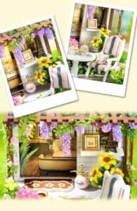 bộ lắp ráp nhà búp bê dollhouse DIY Corner of Happiness